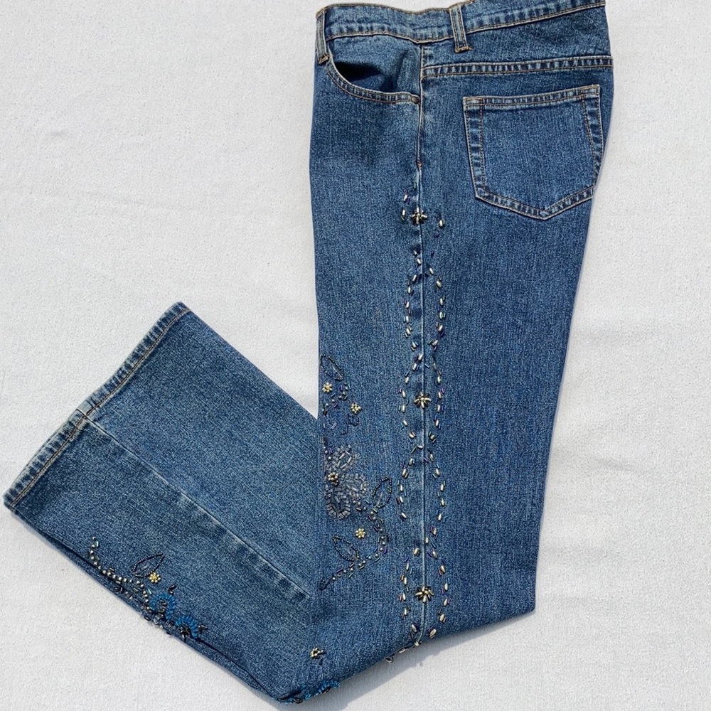 🌺Will Smith🌺Vintage High Waist Beaded Jeans